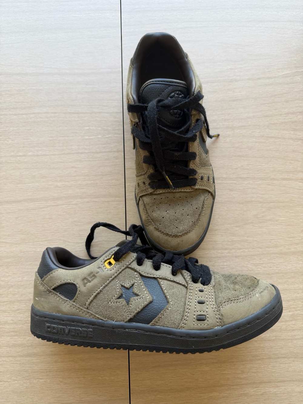 Converse Women’s AS-1 Low-Top Sneaker in Olive and Black Size 6